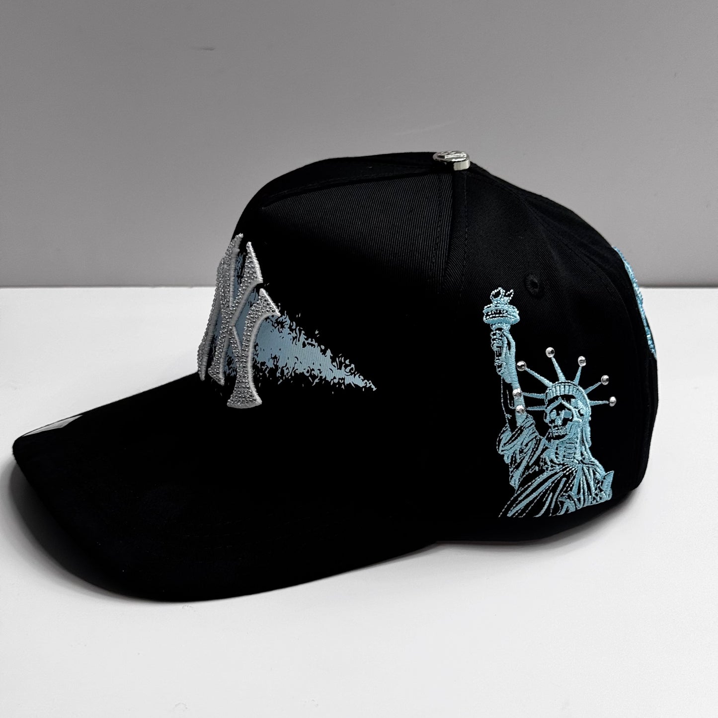 NY Blue Crystal Silver SnapBack