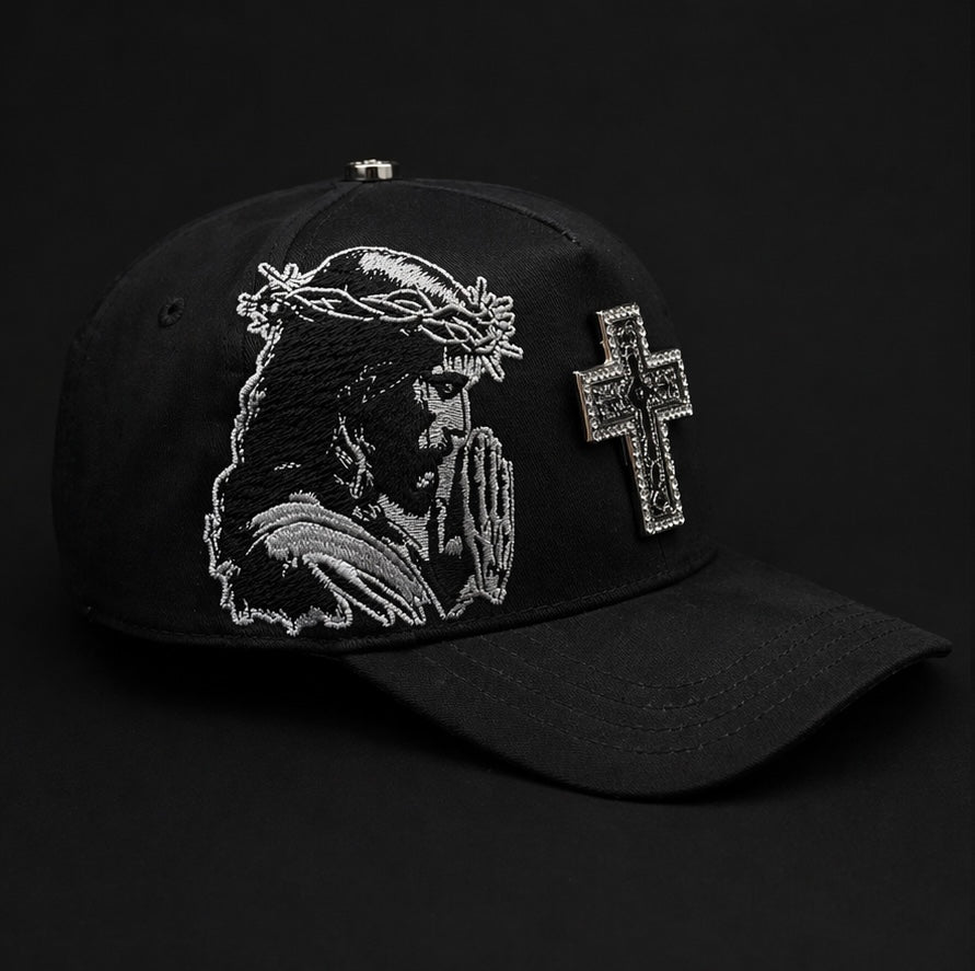 Dios por delante BLK silver