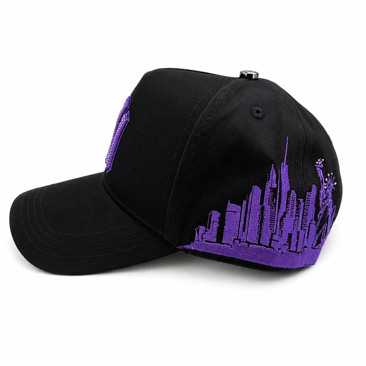 NY Flores BLK purpura