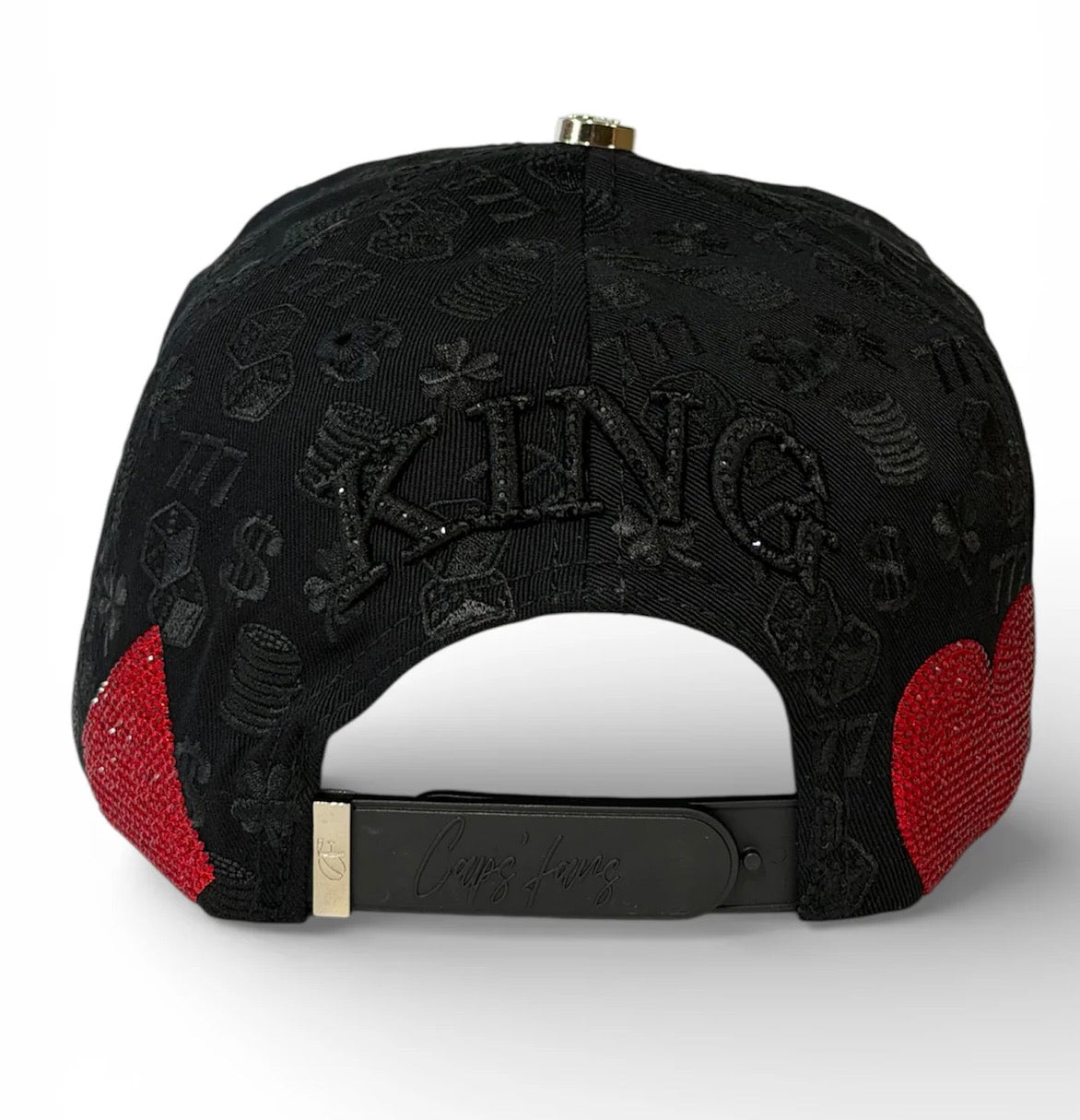Poker BLK gold crystal