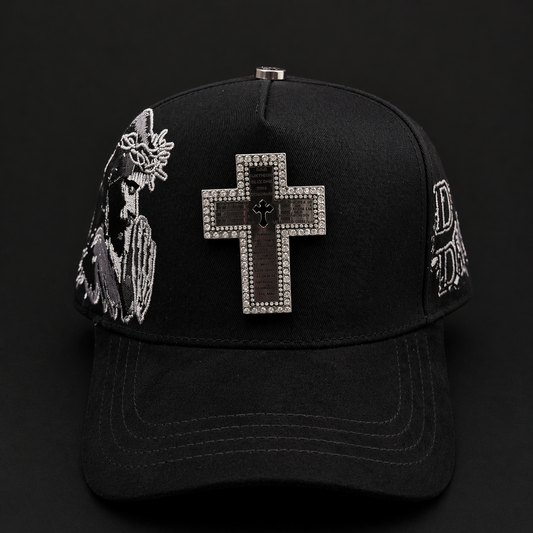 Dios por delante BLK silver