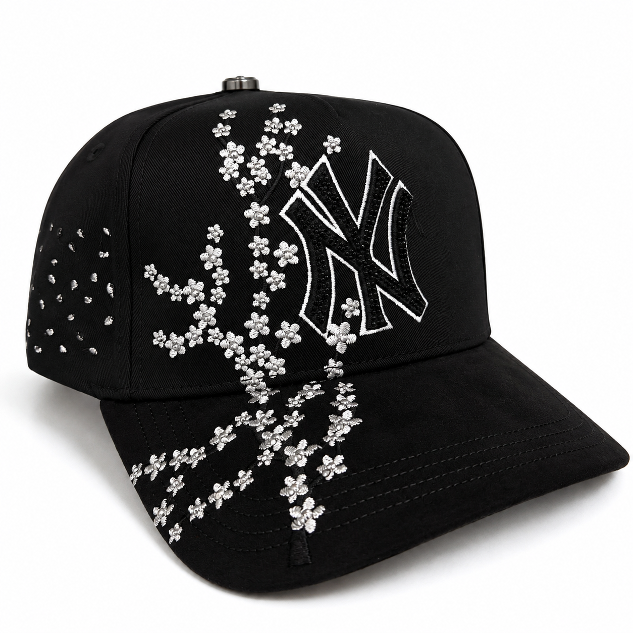 NY Flores BLK white