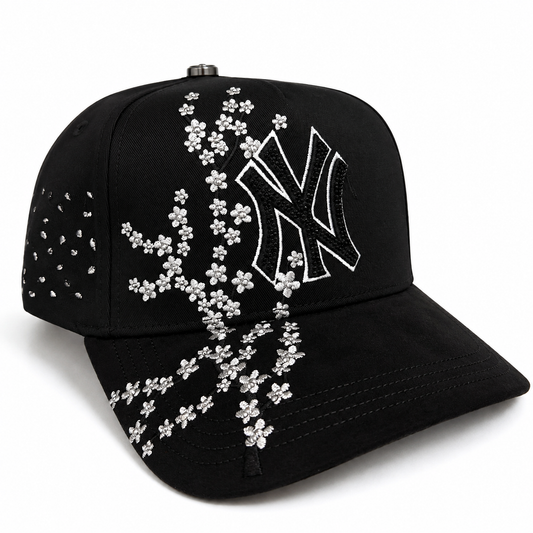 NY Flores BLK white