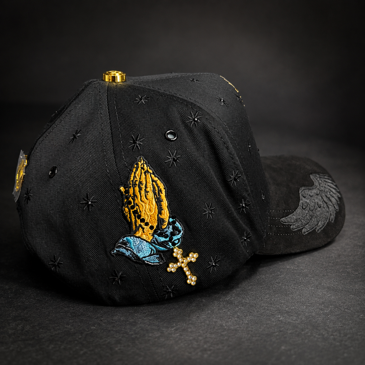 Virgen de Guadalupe BLK gold
