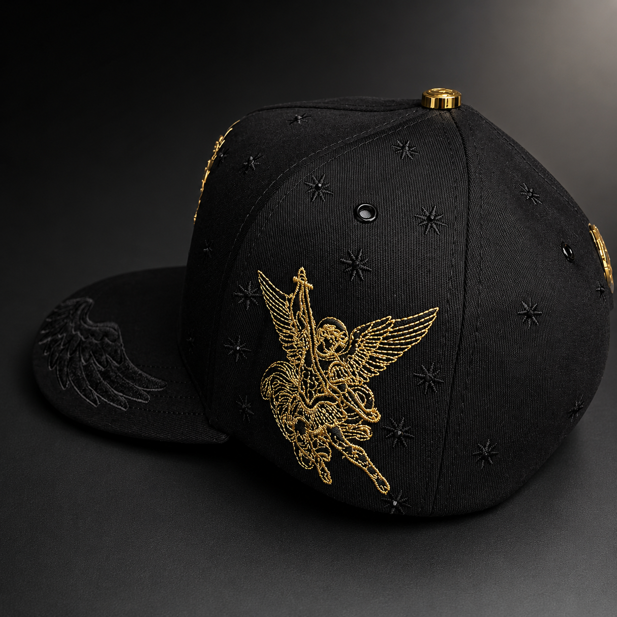 Virgen de Guadalupe BLK gold
