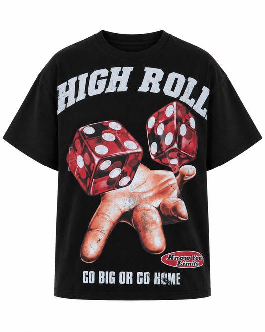 High rolT-Shirt Top relaxed