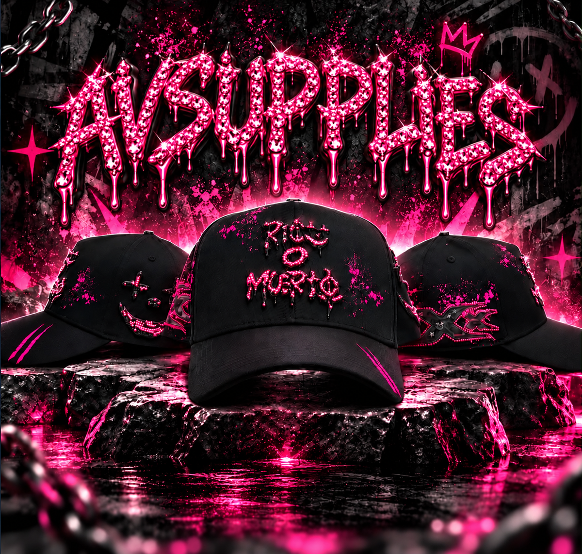Rico Muert BLK Pink